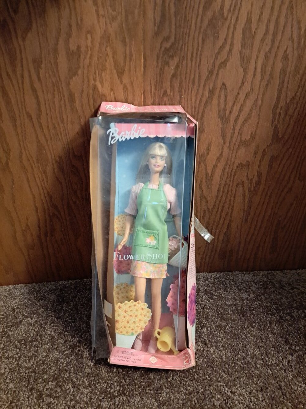 Vintage 1999 Flower Shop Barbie doll by Mattel ,BOX IS EXTREMELY DAMAGED